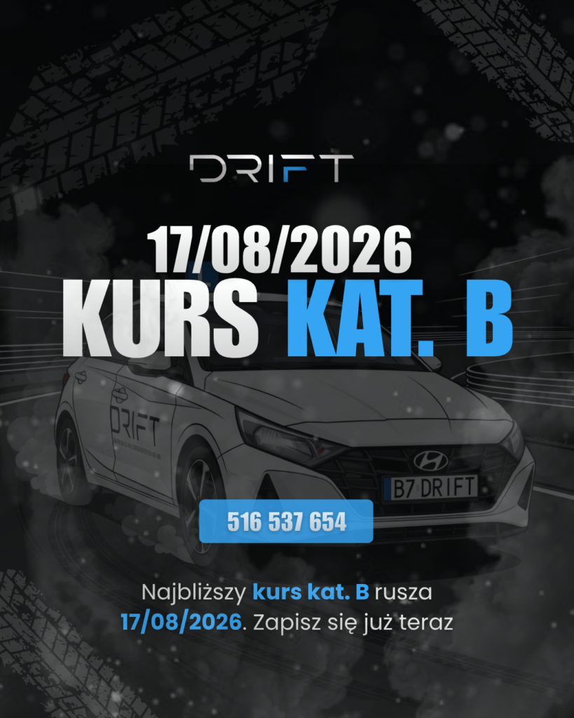 17/08/2026 Najbliższy Kurs Kat. B